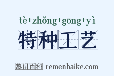 特种工艺是什么意思的图片